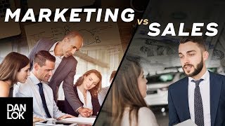 The Difference Between Marketing vs Sales  Dan Lok [upl. by Ainslee]