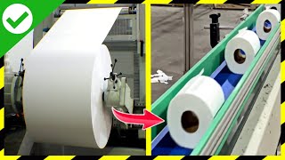 Como se HACE el PAPEL HIGIÉNICO🧻MILLONES de ROLLOS de PAPEL HIGIÉNICO  Fabricando Papel higiénico [upl. by Nahsaj]