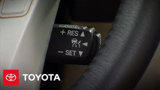 2010 Prius HowTo Cruise Control  Toyota [upl. by Aeila494]