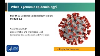 Module 11  What is genomic epidemiology [upl. by Ecnal]