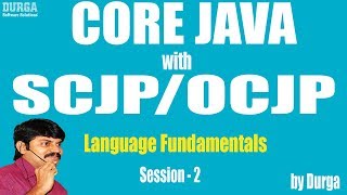 Core Java with OCJPSCJP Language Fundamentals Part2  Data Types part1 [upl. by Lada]