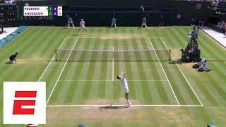 Wimbledon 2018 Highlights Federer stunned by Anderson in 5 sets  ESPN [upl. by Thar568]