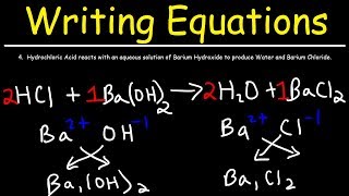 How To Write Chemical Equations From Word Descriptions [upl. by Nylcoj]