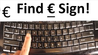 How to find Euro sign € on the keyboard [upl. by Yerkovich145]