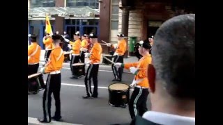 West Belfast Drummers from Eire Nua Flute Band Givin it Loads Westland RowPearse St Dublin [upl. by Maida]