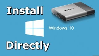 How to Install Windows 10 Directly onto USB External Hard Drive [upl. by Assenej851]