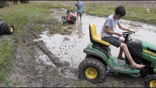 Taking All 3 Mud Mowers for a Ride [upl. by Debbra58]