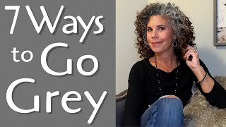 The 7 Best Ways to Go Grey  How to Go Grey From Colored Hair  Grey Hair Transition [upl. by Oiruam127]