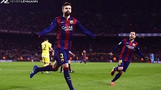 Gerard Piqué ● Worlds Best Defender ● 2015 [upl. by Otanutrof]