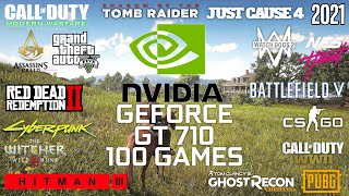 GeForce GT 710 in 2021  Test in 100 Games [upl. by Melvyn]