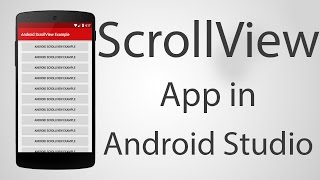 How to Use ScrollView in Android App  Android Studio 222 Tutorial [upl. by Hamian]