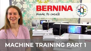 BERNINA Machine Training Part 1 Threading Bobbin Winding amp Maintenance  Quilt Beginnings [upl. by Niasuh]