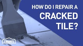 How Do I Fix a Cracked Tile  DIY Basics [upl. by Micco]