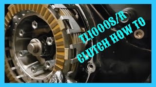 Suzuki TL1000s Clutch Change How To [upl. by Ewolram589]