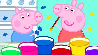 Świnka Peppa 🎨 Malowanie Rękoma I Ziemniakami  Bajki Po Polsku  Peppa po Polsku [upl. by Isak]