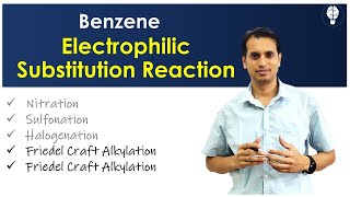 Benzene Part 7 Electrophilic Substitution Reactions  Friedel Crafts Alkylation and Acylation [upl. by Eineg]