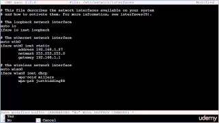 023 Basic networking ifconfig ifup ifdown etc network interfaces [upl. by Lenna]