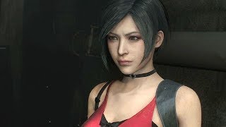 RESIDENT EVIL 2 REMAKE All Ada Wong Scenes [upl. by Thurlough]