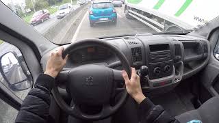 Peugeot Boxer 22 HDi 2010  POV Drive [upl. by Airdnaz]