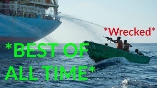 ALL TIME BEST Somali Pirates VS Ship Security Compilation HD 2017 [upl. by Jung587]