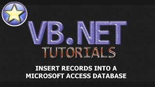 VBNET Tutorial  INSERT Records Into a Microsoft Access Database [upl. by Yht]