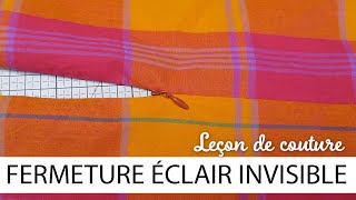 Comment coudre une fermeture éclair invisible  TUTO COUTURE DEBUTANT [upl. by Ellsworth]