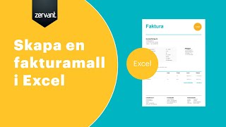 Fakturamall  Skapa en faktura i Excel [upl. by Jovitta]