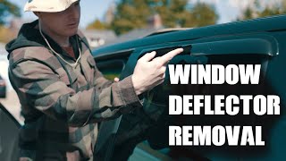 How to remove old window deflectors  The All American Driver [upl. by Analad692]