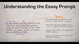 1 Understanding the Essay Prompt [upl. by Oiramej]