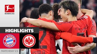 Bayern Shows No Mercy  FC Bayern München  Eintracht Frankfurt  Highlights  Matchday 23 – 2425 [upl. by Beattie689]