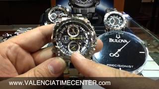 Bulova Precisionist Chronograph watch review by Valencia Time Center [upl. by Suhcnip974]