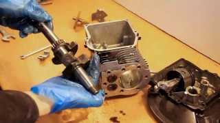 Engine Rebuild Briggs and Stratton Mower Rebuild with Narration  Part 1 [upl. by Hidie]