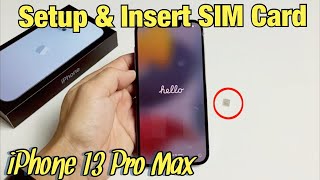 iPhone 13 Pro Max How to Setup amp Insert SIM Card [upl. by Susej]