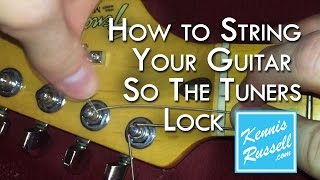 How to Lock Your Tuners No Slip Better Tune [upl. by Morena520]