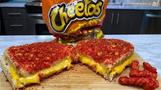 Flaming Hot Cheetos Grilled Cheese Sandwich [upl. by Finer]