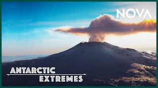 Exploring Antarcticas Active Volcano Mt Erebus  Antarctic Extremes [upl. by Nylrahc]