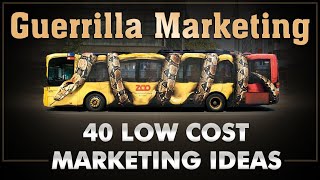 Guerilla Marketing  Ambush Marketing  40 Low Cost Ideas  Dr Vivek Bindra [upl. by Drhcir241]