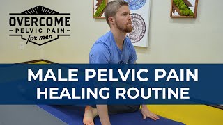 Overcome Male Pelvic Floor Dysfunction  30 Minute Healing RoutineStretches [upl. by Colburn10]