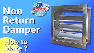 HOW TO MAKE NON RETURN DAMPER  NRD DAMPER [upl. by Alaine]