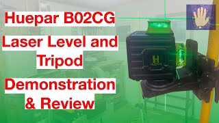 Huepar Laser Level and Stand Demonstration and Review👍 [upl. by Ochs]