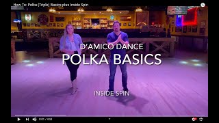 How To Polka Triple Basics plus Inside Spin [upl. by Wolram]