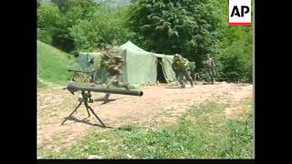 YUGOSLAVIA KOSOVO KLA WATCH AS NATO BOMBS SERB POSITIONS [upl. by Letnoj]