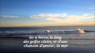 La Mer  Francoise Hardy HD HQ with French lyrics [upl. by Irem]