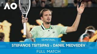 Stefanos Tsitsipas v Daniil Medvedev Full Match SF  Australian Open 2022 [upl. by Ynattib]