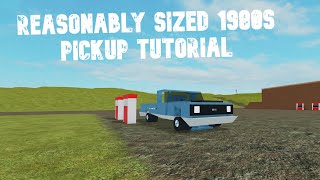 Plane Crazy  Small pickup truck tutorial [upl. by Qerat]