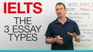 IELTS Writing The 3 Essay Types [upl. by Halilak747]