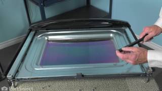 Whirlpool RangeOven Repair  How to Replace the Exterior Door Glass Whirlpool  WPW10118455 [upl. by Vedette]