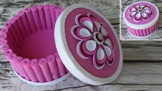 How to make jewellery box at home ✂ Jewellery box banane ka tarika [upl. by Cathey938]