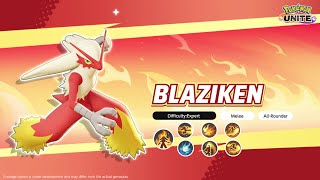 Blaziken Character Spotlight  Pokémon UNITE [upl. by Punke919]