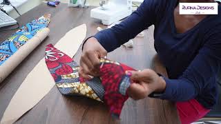 DIY Ankara Head tie  African Print Head band [upl. by Ilat649]